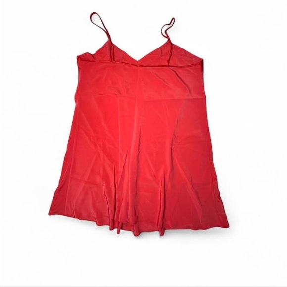 Lane Bryant‎ Vibrant Red Satin Slip Dress Nightgown with Adjustable Straps - Picture 2 of 6